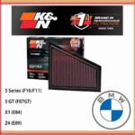 LỌC GIÓ K&N BMW 33-2963