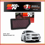 LỌC GIÓ K&N HYUNDAI ACCENT 1.4L 2011-2017