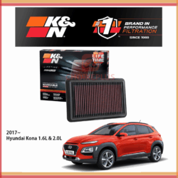 LỌC GIÓ K&N HYUNDAI KONA 1.6L & 2.0L
