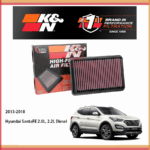 LỌC GIÓ K&N HYUNDAI SANTAFE 2.0L & 2.2L 2013-2018